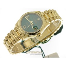 Rolex Datejust 31 ref. 278278-0004 oro giallo 18kt Malachite 6/9 diamanti President nuovo